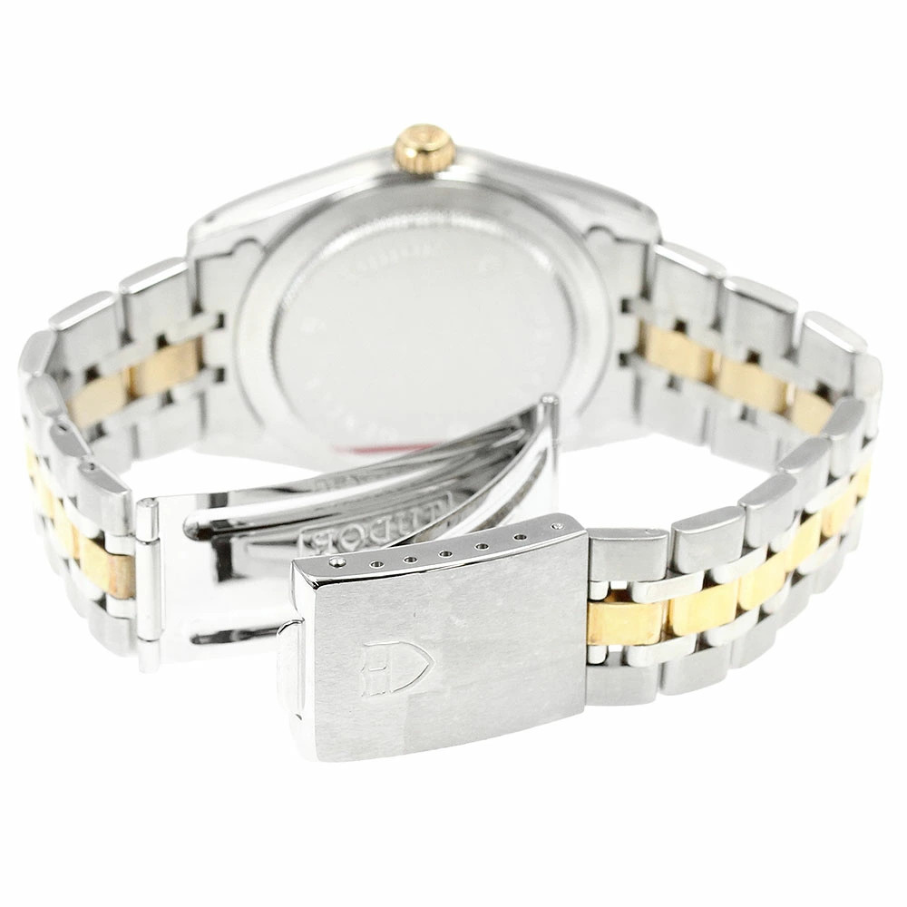 TUDOR WATCH 74033 PRINCE DATE 5P DIAMOND YG COMBINATION AUTOMATIC DATE MEN’S F/S