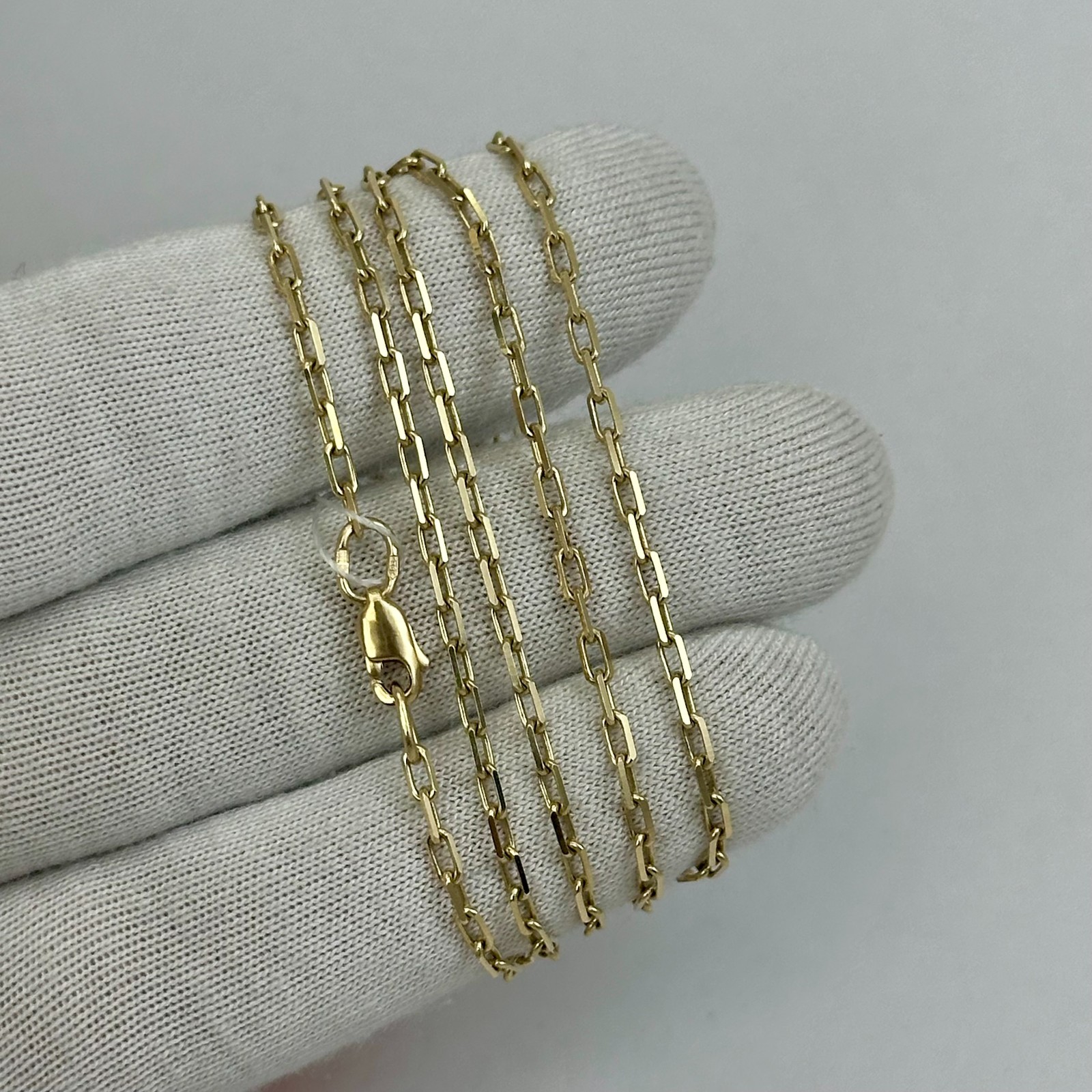 Vintage 14K 585 Yellow Gold Chain Original Tag 23.62 in 5,46 g. Full Weight