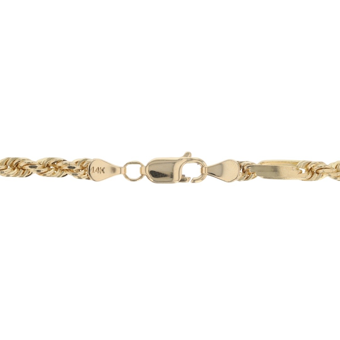 4.7mm Figarope Link Chain 21″ Necklace 14k Yellow Gold 33.01 Grams