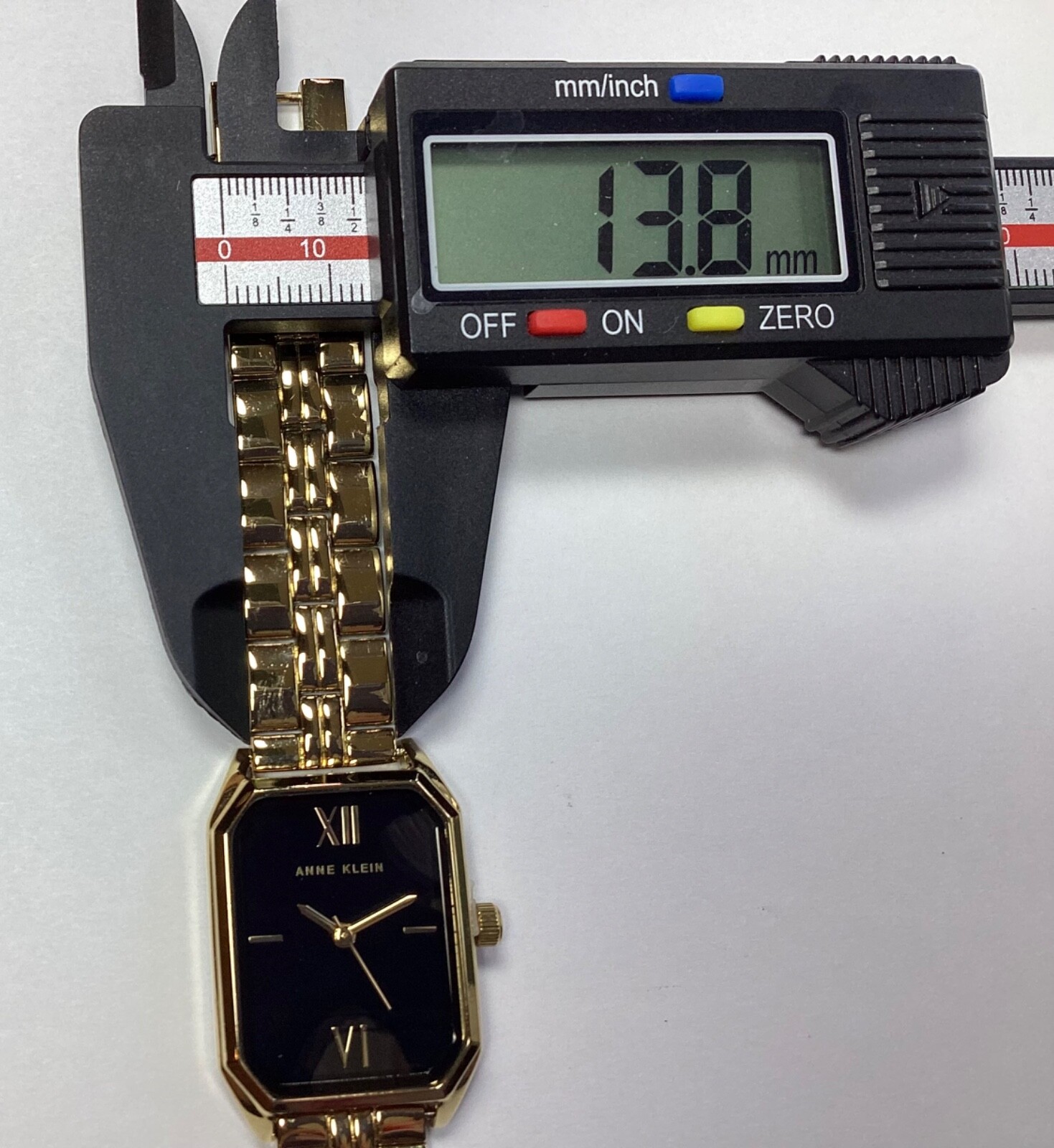 Anne Klein Womens Watch Gold Black Octagon Bezel WR 100 Feet New Battery