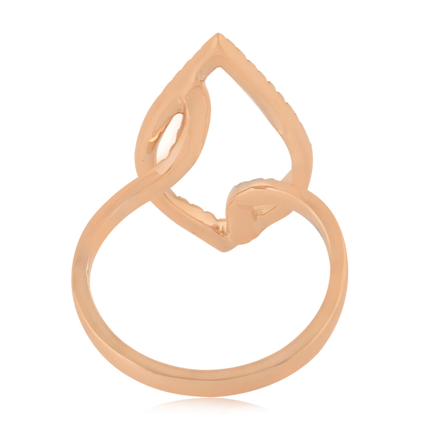 Antique Jewellery Ring Natural Diamond Cocktail Ring 14k Rose Gold Jewelry