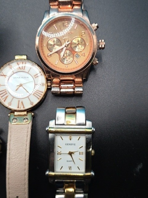 8 pc Lot of Michael Kors, Geneve, Anne Kline & Aldo Women’s Watches