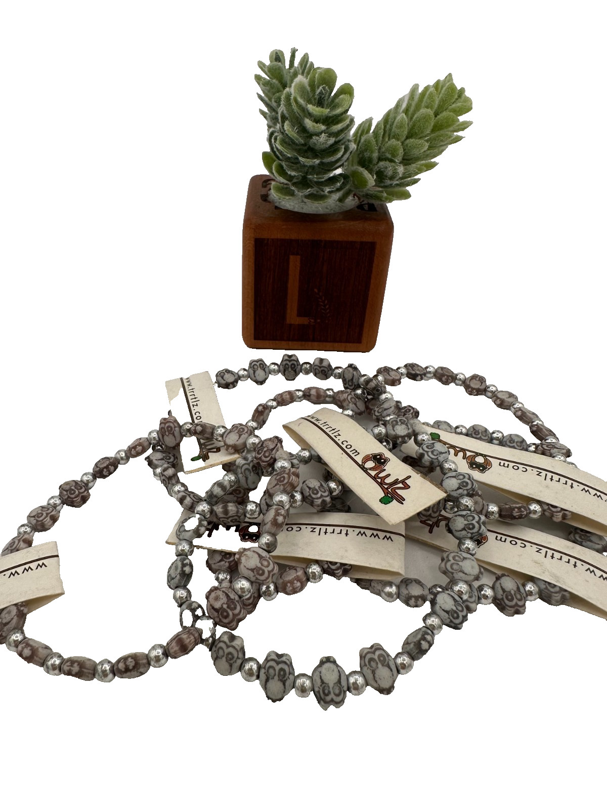NL-TRRTLZ Beaded Bracelets – Owlz , Character & Animal Stretch Charms