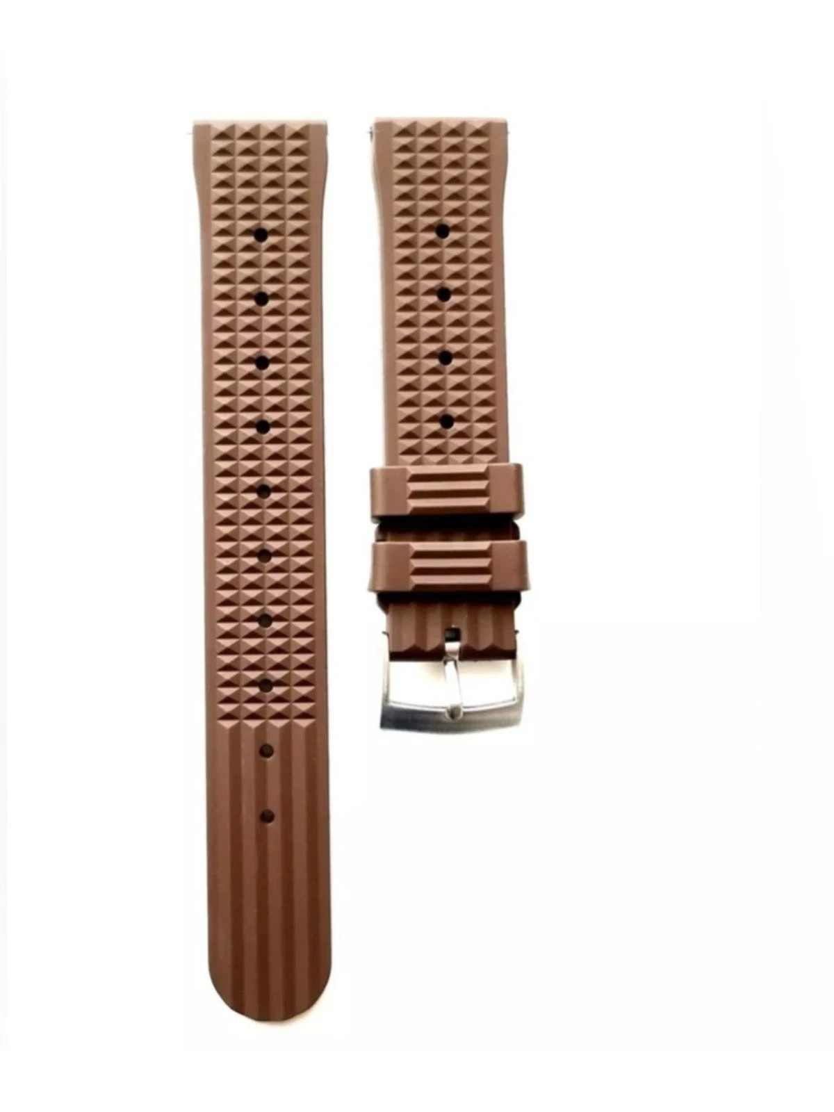 ✅Bands Retro Vintage Waffle Style Rubber Watch Band Size 20mm