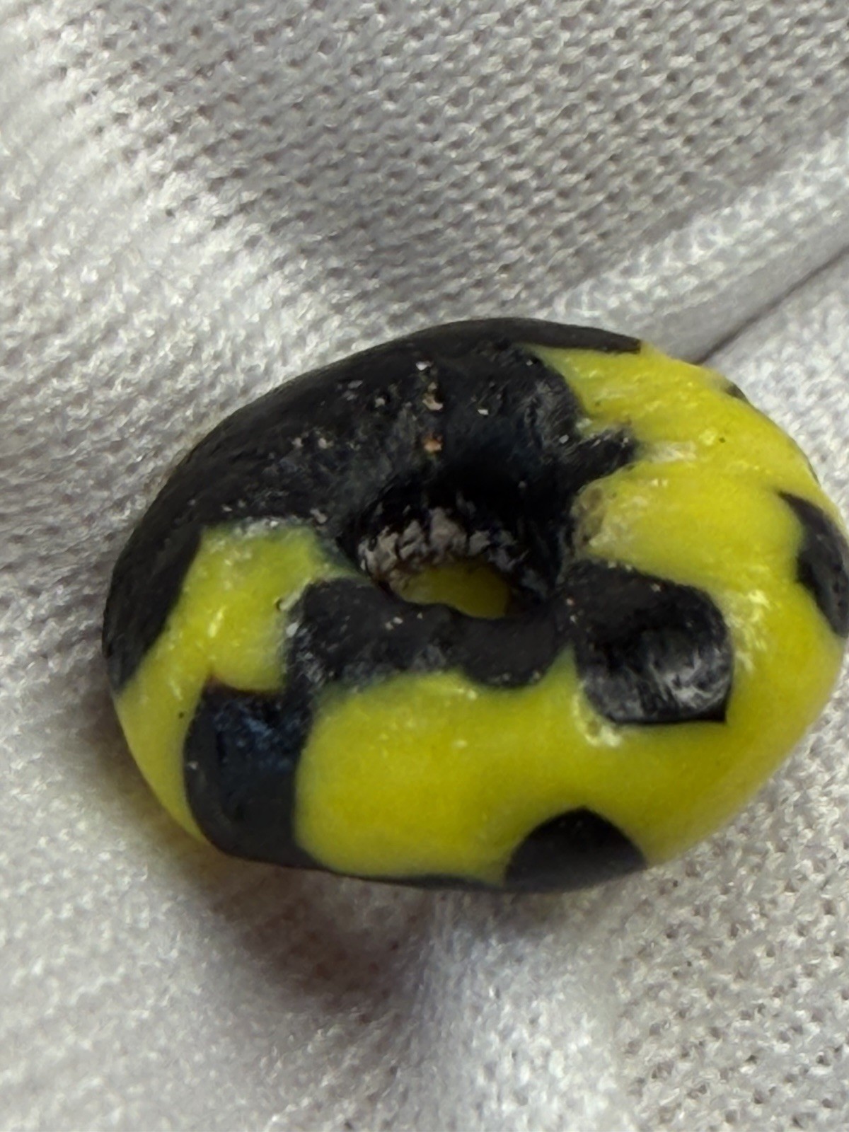 Lot 29 Antique 19th C Venetian African Trade Beads Lampwork Skunk Mosaic Glass 1
