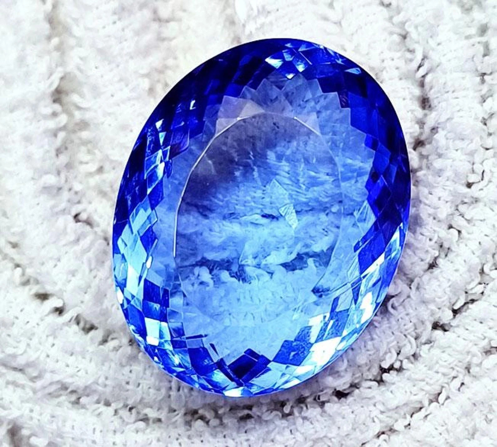 Certified 101.60 Ct AAA Blue Topaz Brazilian Oval Cut Loose Natural Gemstone