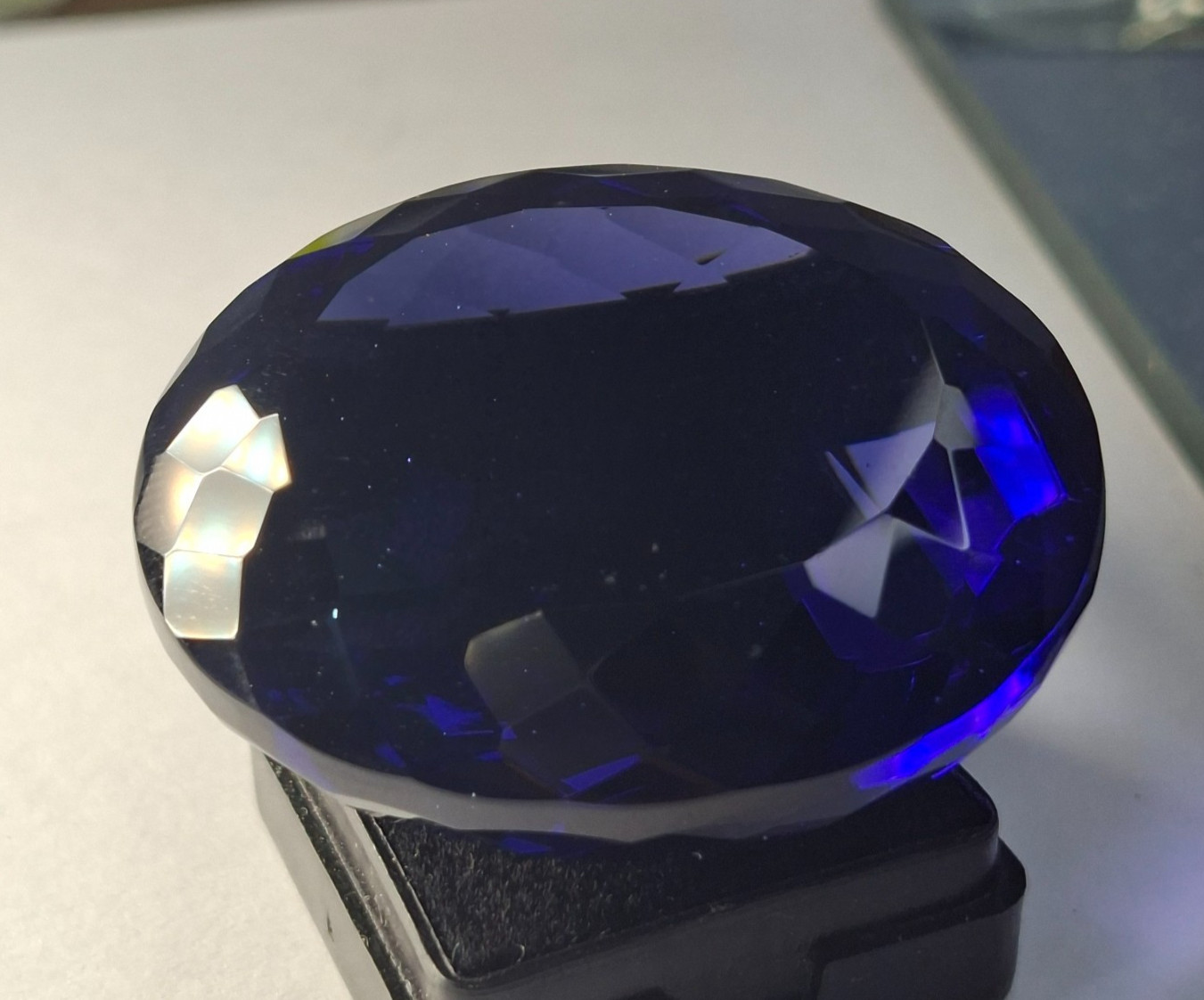 Natural Blue Iolite Oval Cut 231-233 Ct Certified Loose Gemstone TQ1869
