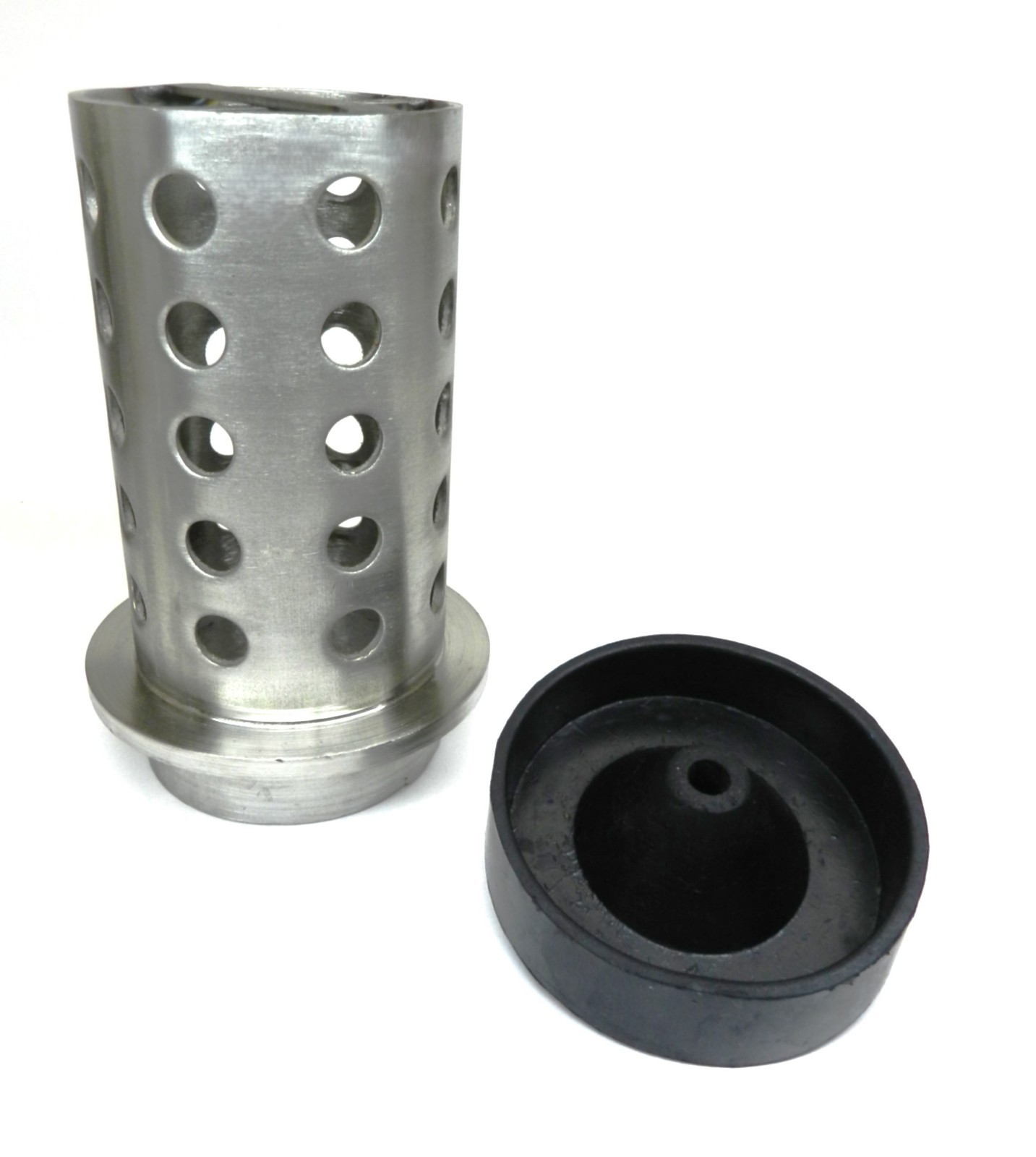 Perforated Flask 3 x 6″ Casting Vacuum Stainless 1/8″ Wall with Rubber Base Cone
