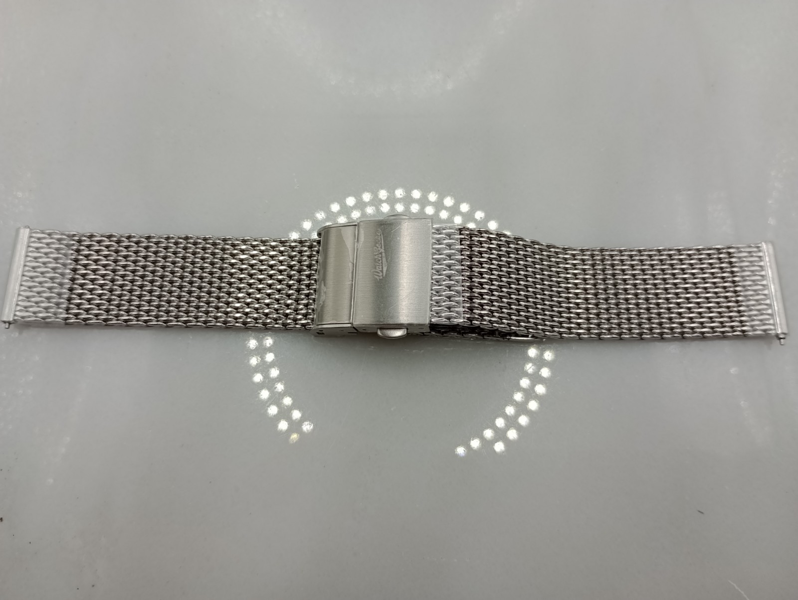 New Watchgecko 20mm Merriott Milanese Mesh Stainless Watch Strap Polished 6B19