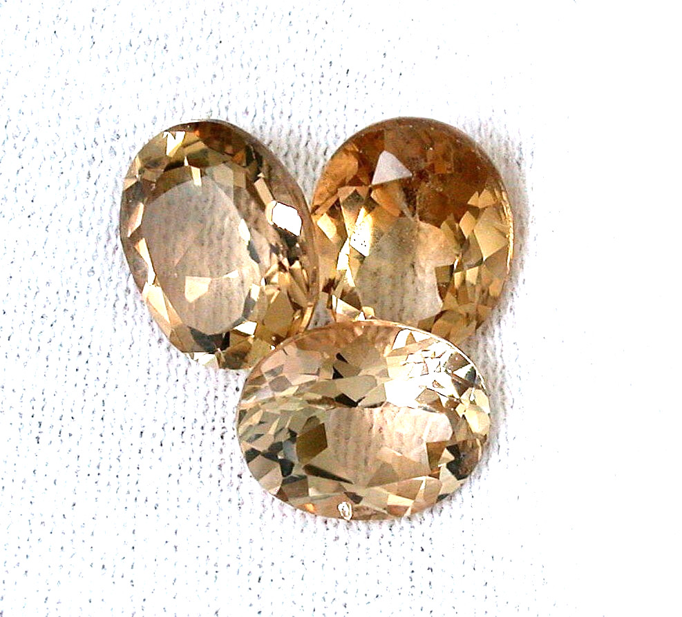 ONE 10×8 10mm x 8mm Oval Natural Golden Topaz Gemstone Gem Stone EBS7545/62625