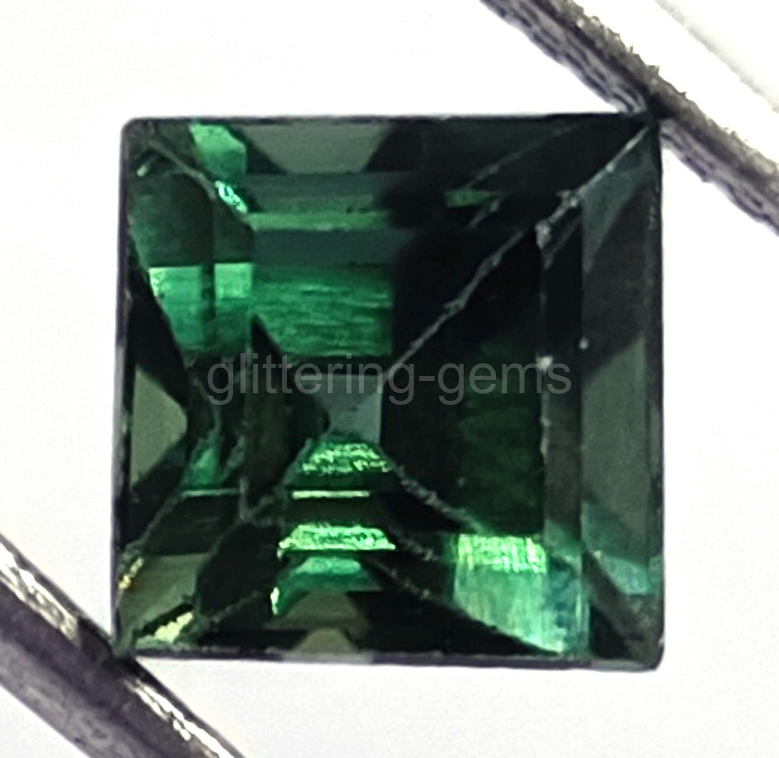 IGL Certified 4-5 Carat Natural Green Alexandrite Princess Cut Gemstone 5SDI