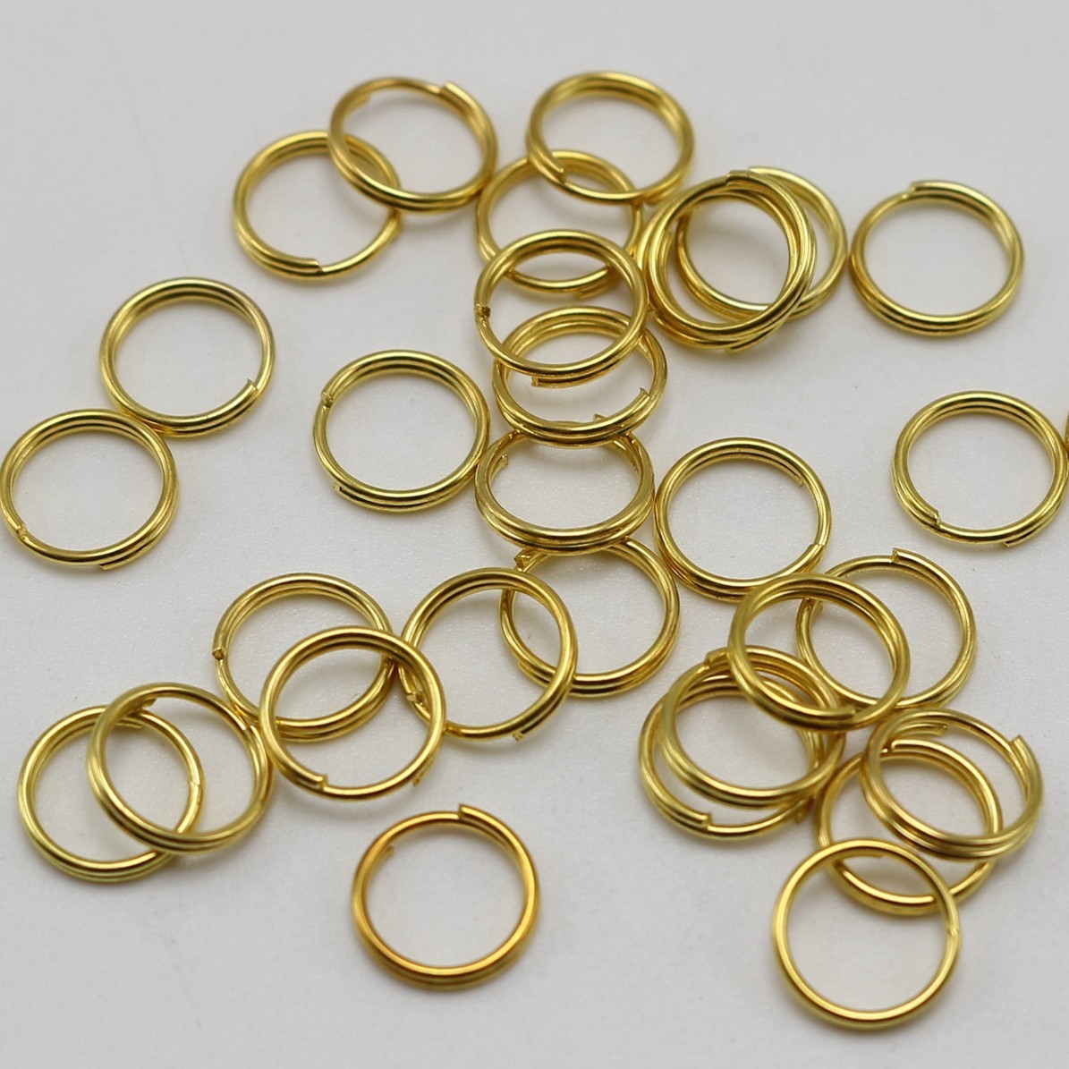 500 Golden Double Loop Split Open Jump Rings 8mm Connector Craft Ker Ring