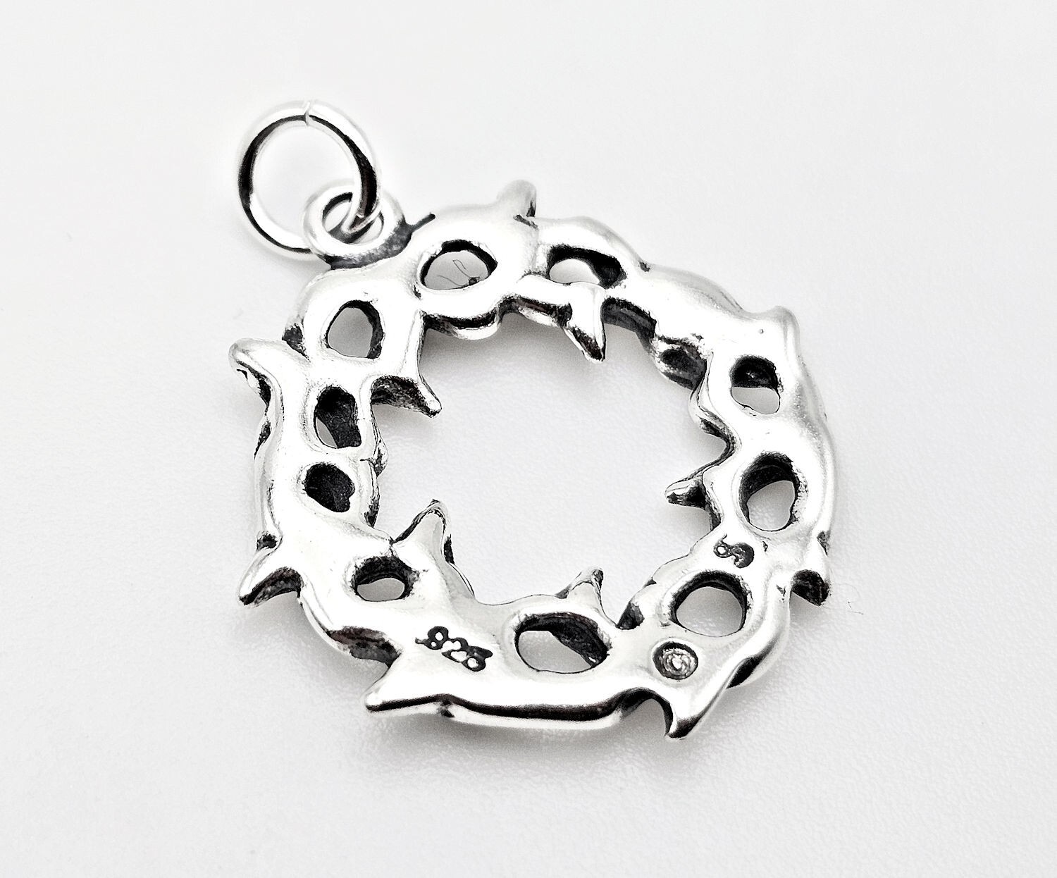 Sterling Silver Crown of Thorns Charm