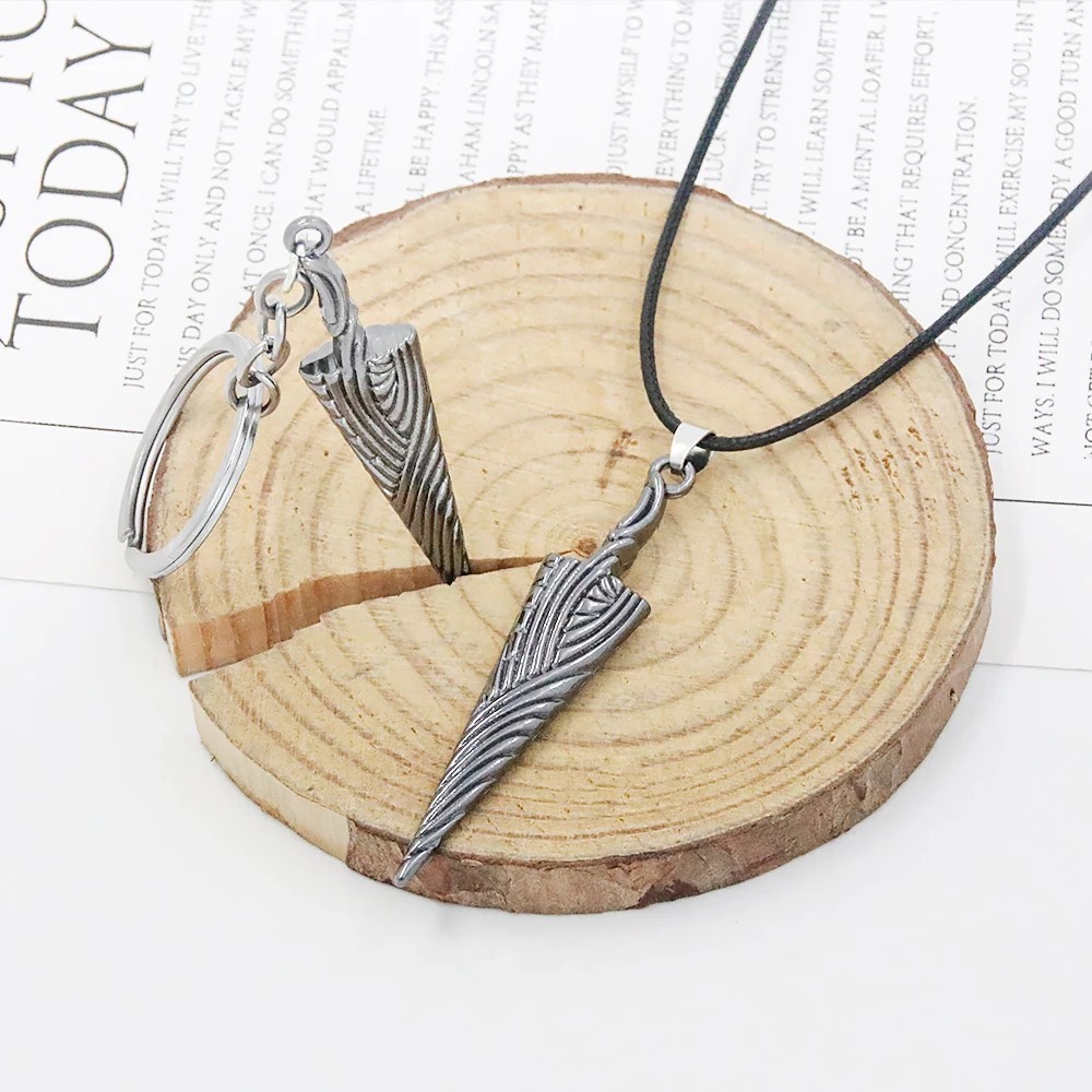 Game Hollow Knight Bone Nail Logo Necklace Jewelry Gift For Women Men Game Fans