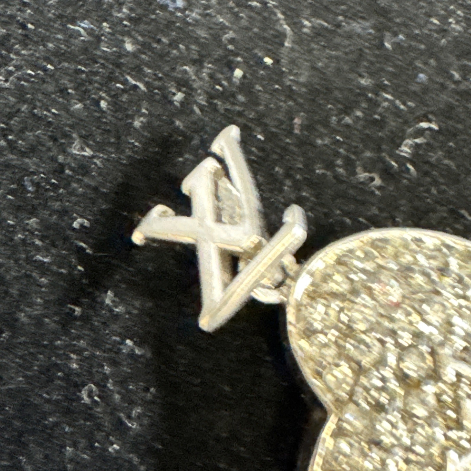 Louis Vuitton Sterling Silver Heart Pendant 925