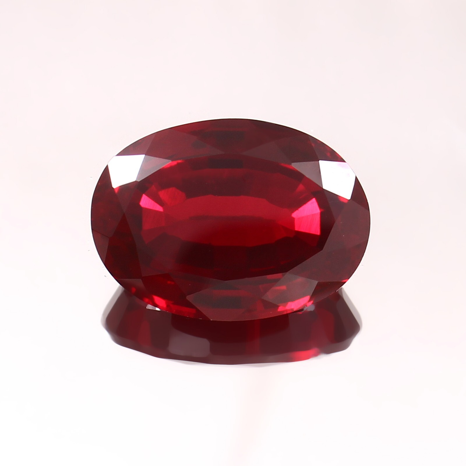 AAA Rated Lab Created Synthetic Oval Garnet Cut Gemstone,4×6-15x20mm,1pcs