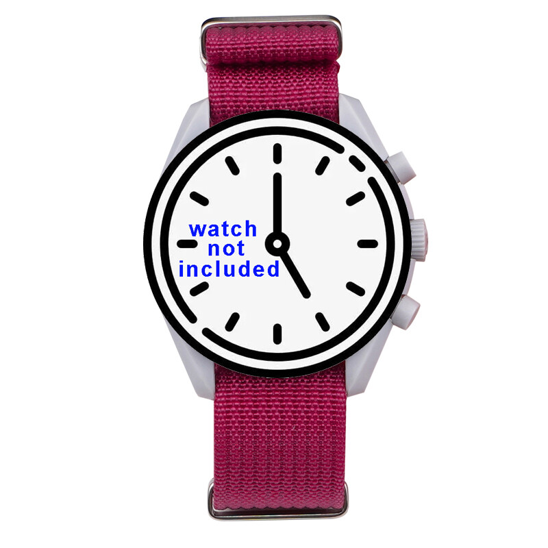 20mm Sport Bracelet Watch Strap Retro One-Piece Long Watchband Weave Nylon Bands