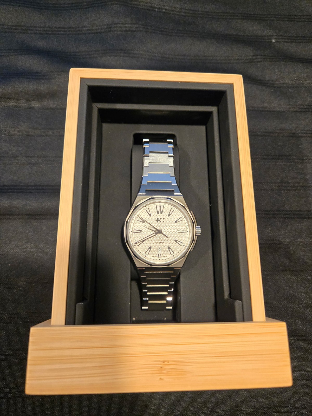 Christopher Ward The Twelve 40mm White Automatic Steel + 3 Straps Full Set (New)