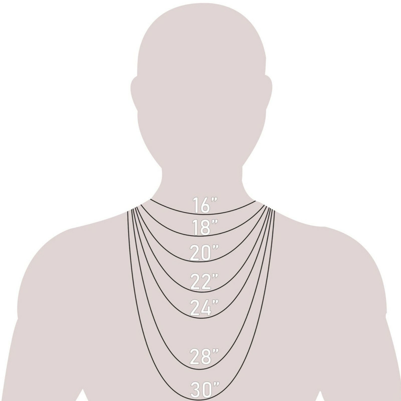 Solid 14K White Gold Diamond Cut Oval Cable Link Chain Necklace, 16″- 30″ Inches