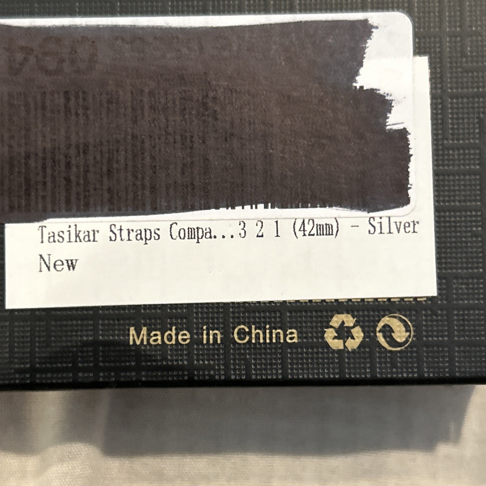 Tasikar Apple Watch Band 38 mm OR 42mm Stainless Black (or gold, or silver)
