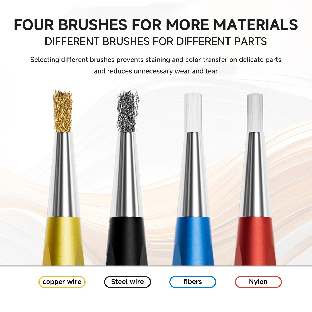 Watch Clean Rust Removal Brush Pen,Glass Fiber Brush Watch Parts Polishing Tool