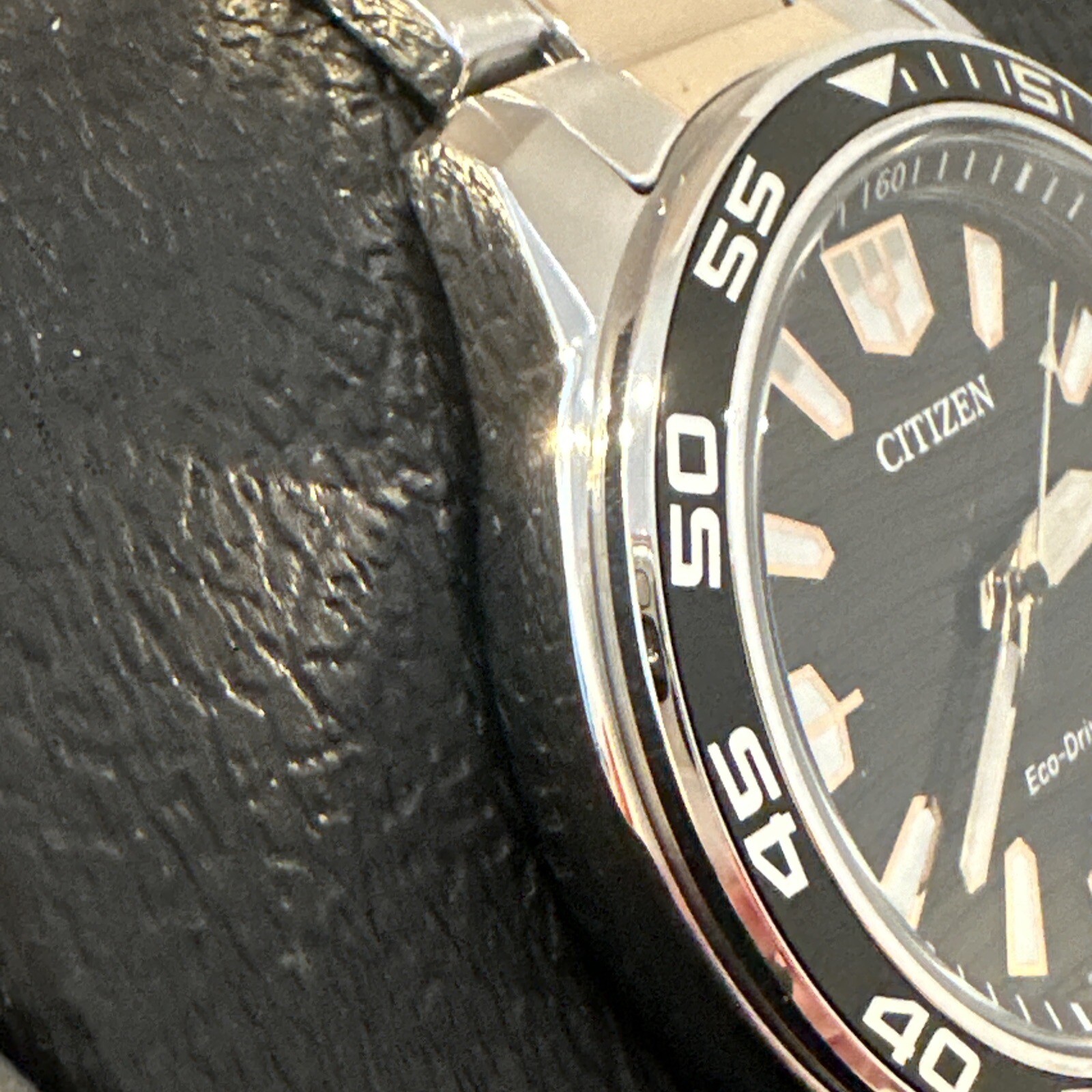 Citizen Eco-Drive Dual Tone AW1706-52E Black Dial Date Display Men’s Watch