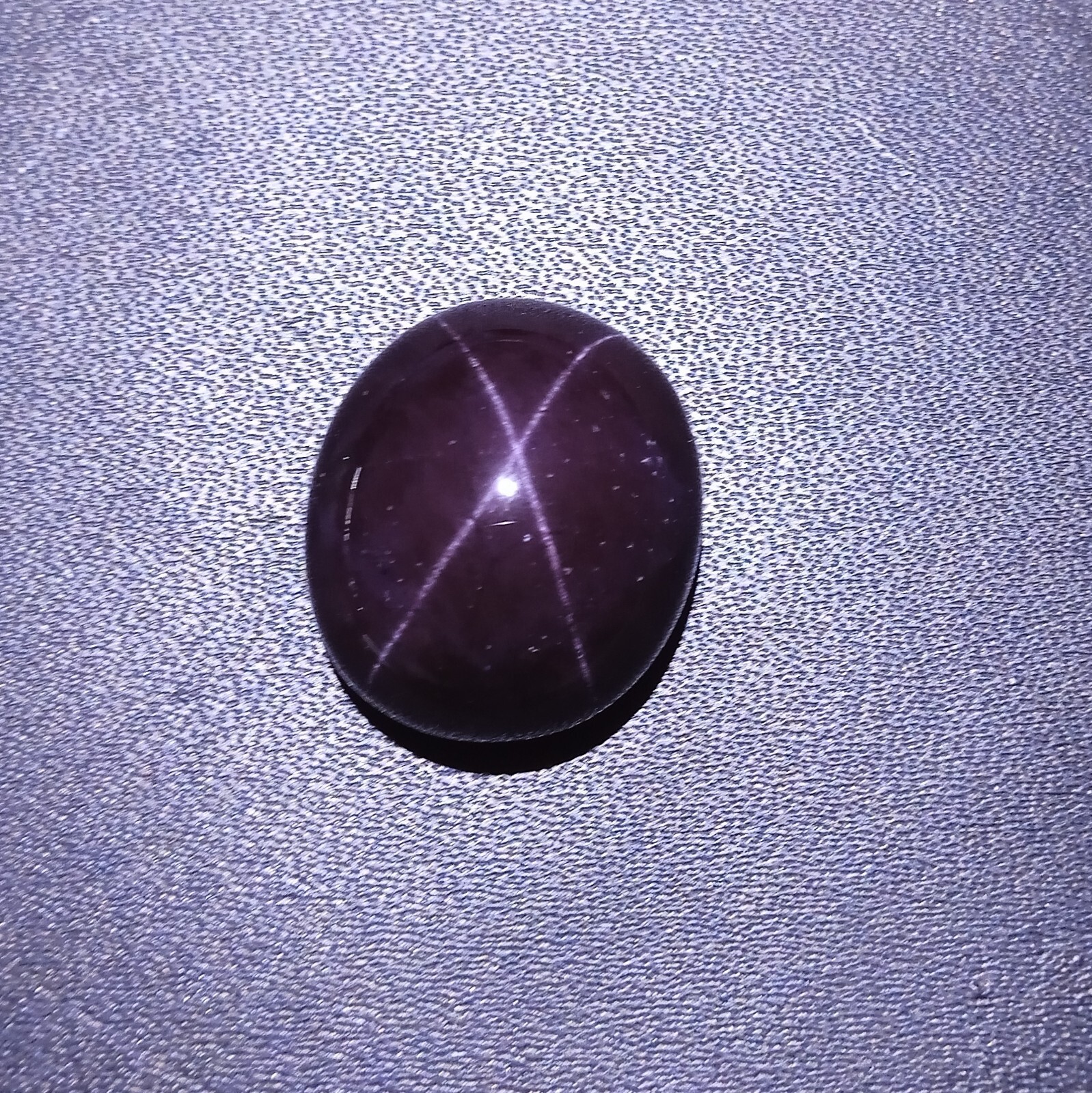 39 Carat Natural 4-Ray Star Purple Red Color Garnet Star Oval Cabochon Gemstone