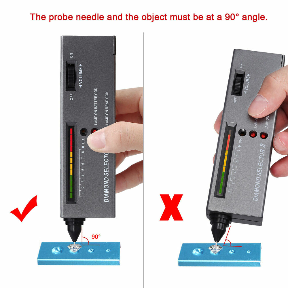 Portable Diamond Gem Tester Selector V2 with Case Gemstone Platform Jeweler tool