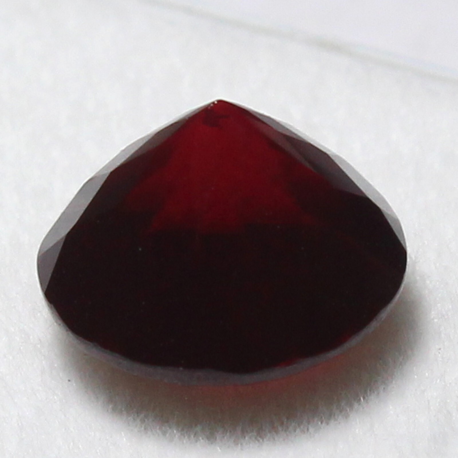 Natural Certified Mogok Deep Red Ruby 7×7 mm Round Cut Unheated Loose Gemstone