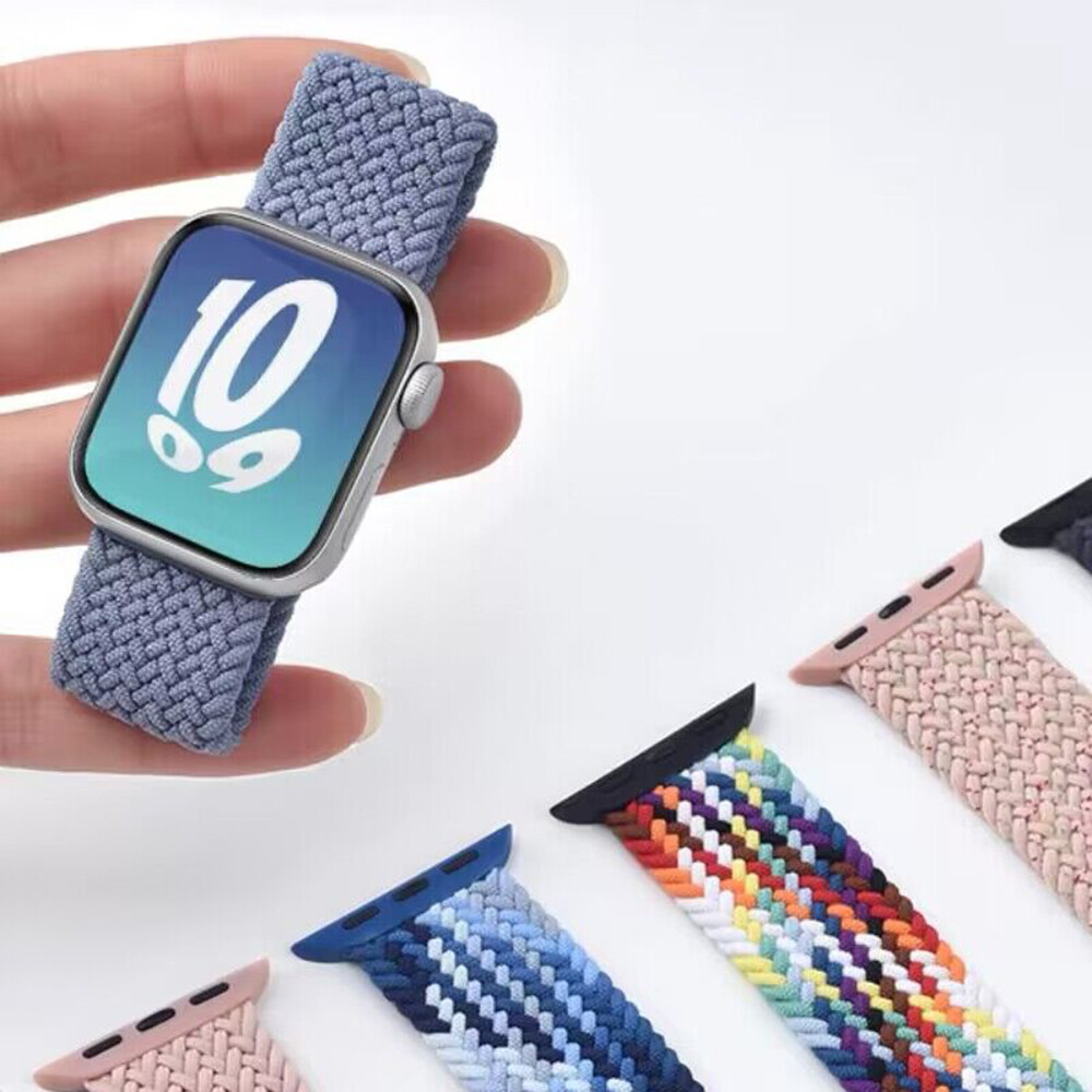 For Apple Watch 10-SE Ultra 2 Braided Solo Loop Band Size 38/41/42/44/45/46/49MM
