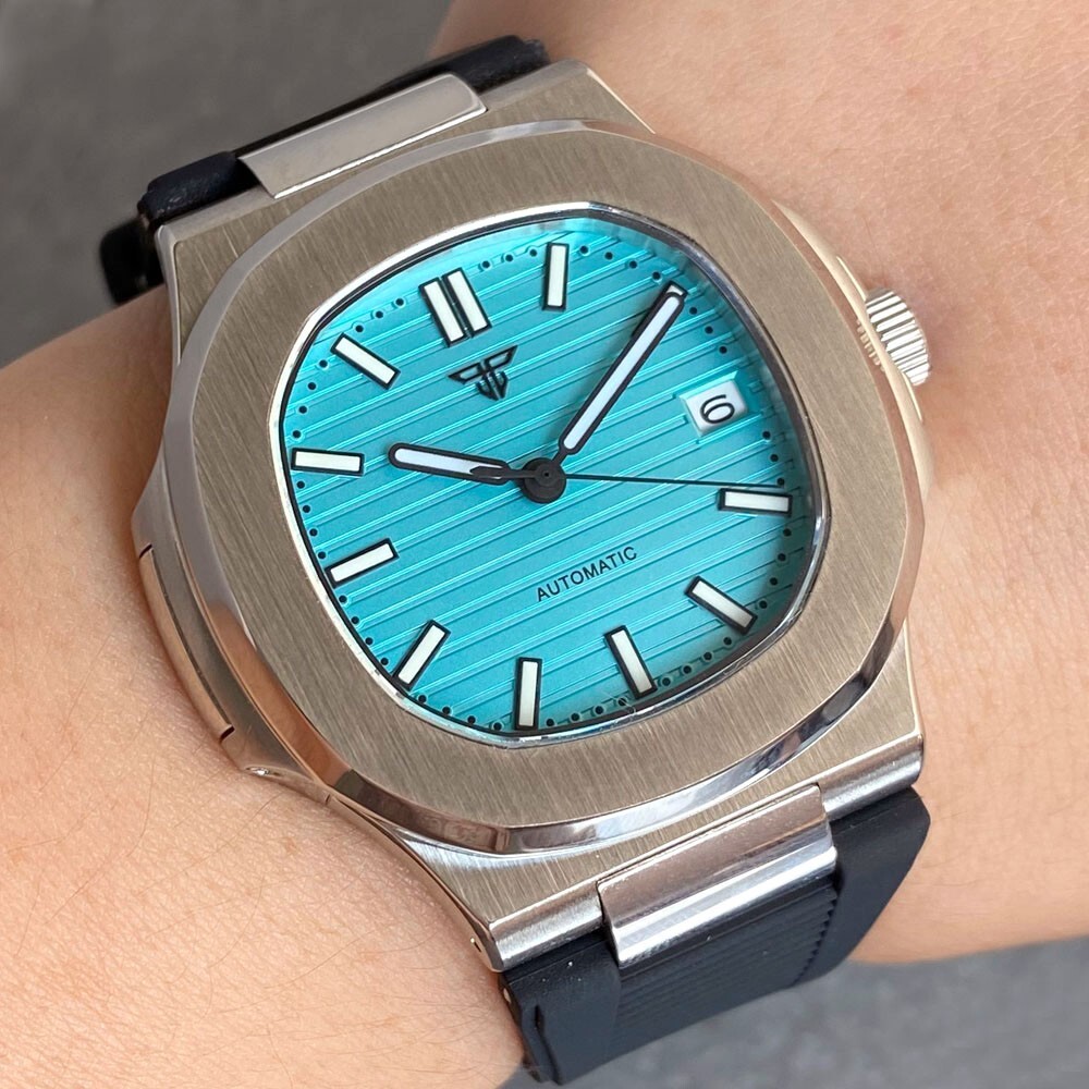 Tandorio 40mm Sapphire 20ATM Lume Automatic NH35A PT5000 Men Mechanical Watch