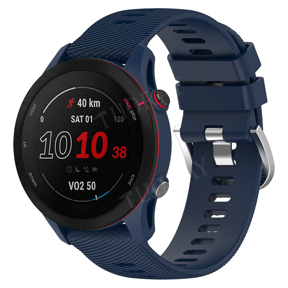 Sports Silicone Strap Band Case For Garmin Forerunner 255 / 265 Smart Watch Band