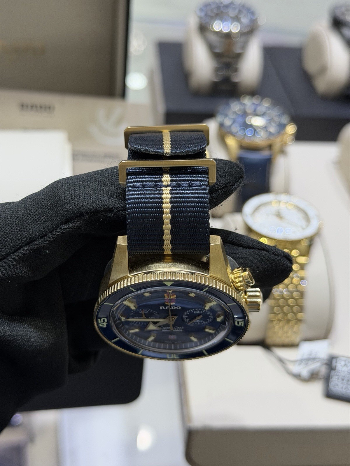 New Rado Captain Cook Automatic Chronograph Blue Dial Men’s Watch R32146208