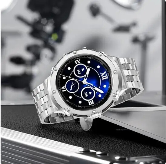 Metal Modification Kit Case Strap for Samsung Galaxy Watch 5 Pro 45mm Steel Band