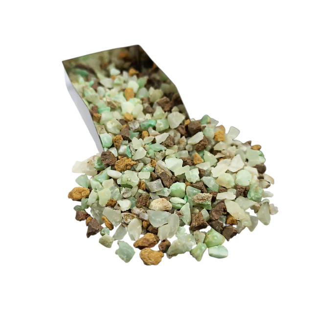 Chrysoprase Coarse Gemstone 3-5mm for Bottles Home Decor