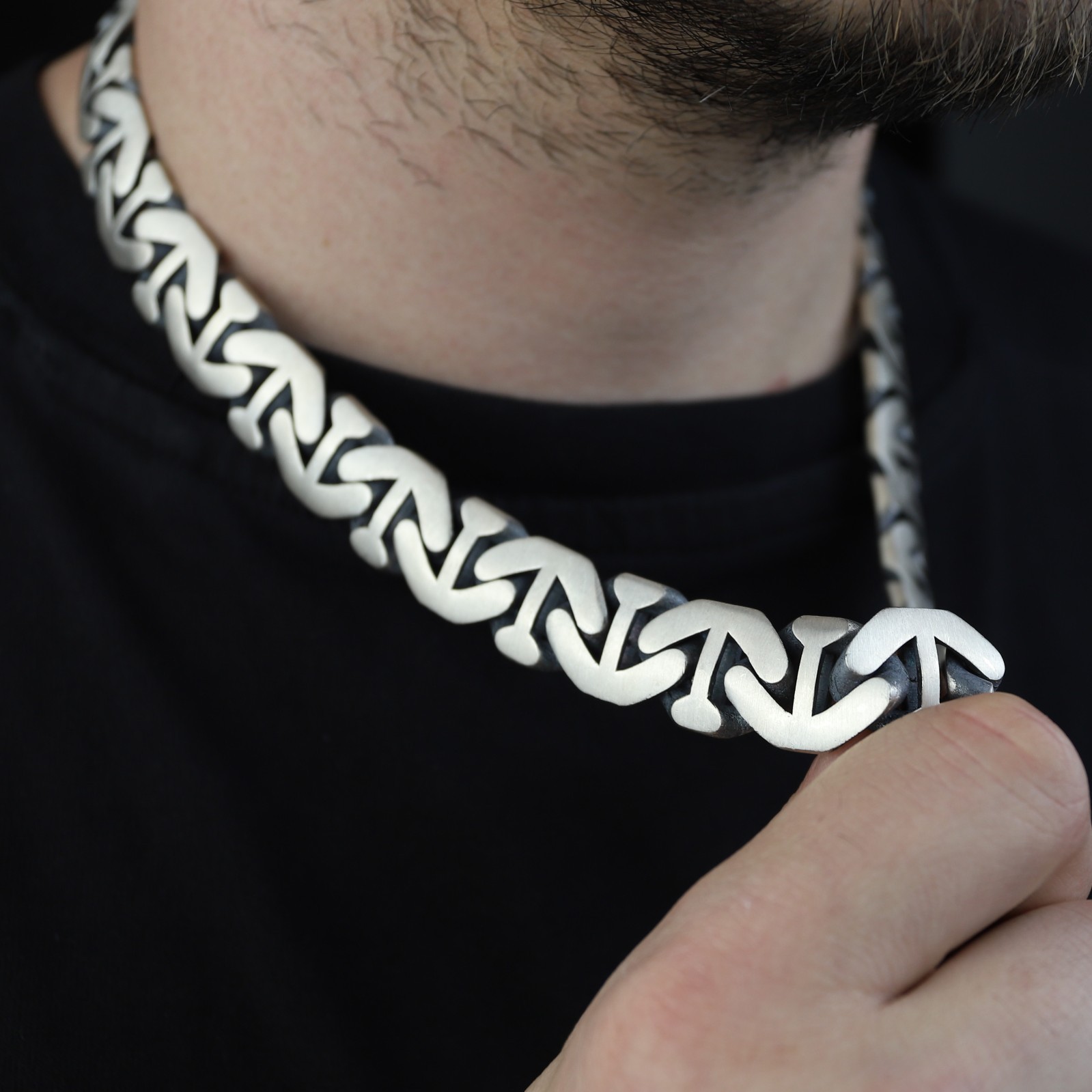 Heavy 16mm Cuban Curb Chain Necklace 925 Sterling Silver Men’s Chain
