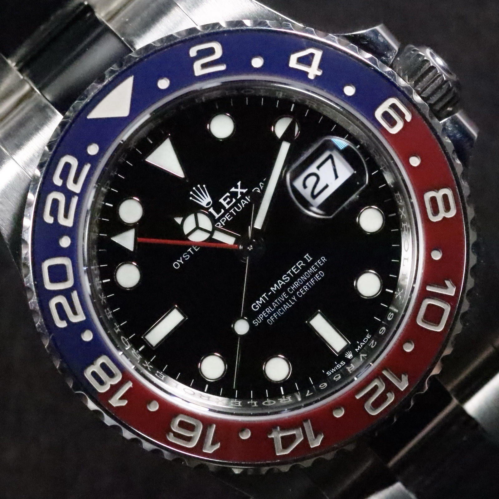 Rolex Pepsi GMT-Master II Ref 126710BLRO Stainless Steel Oyster Bracelet 40mm
