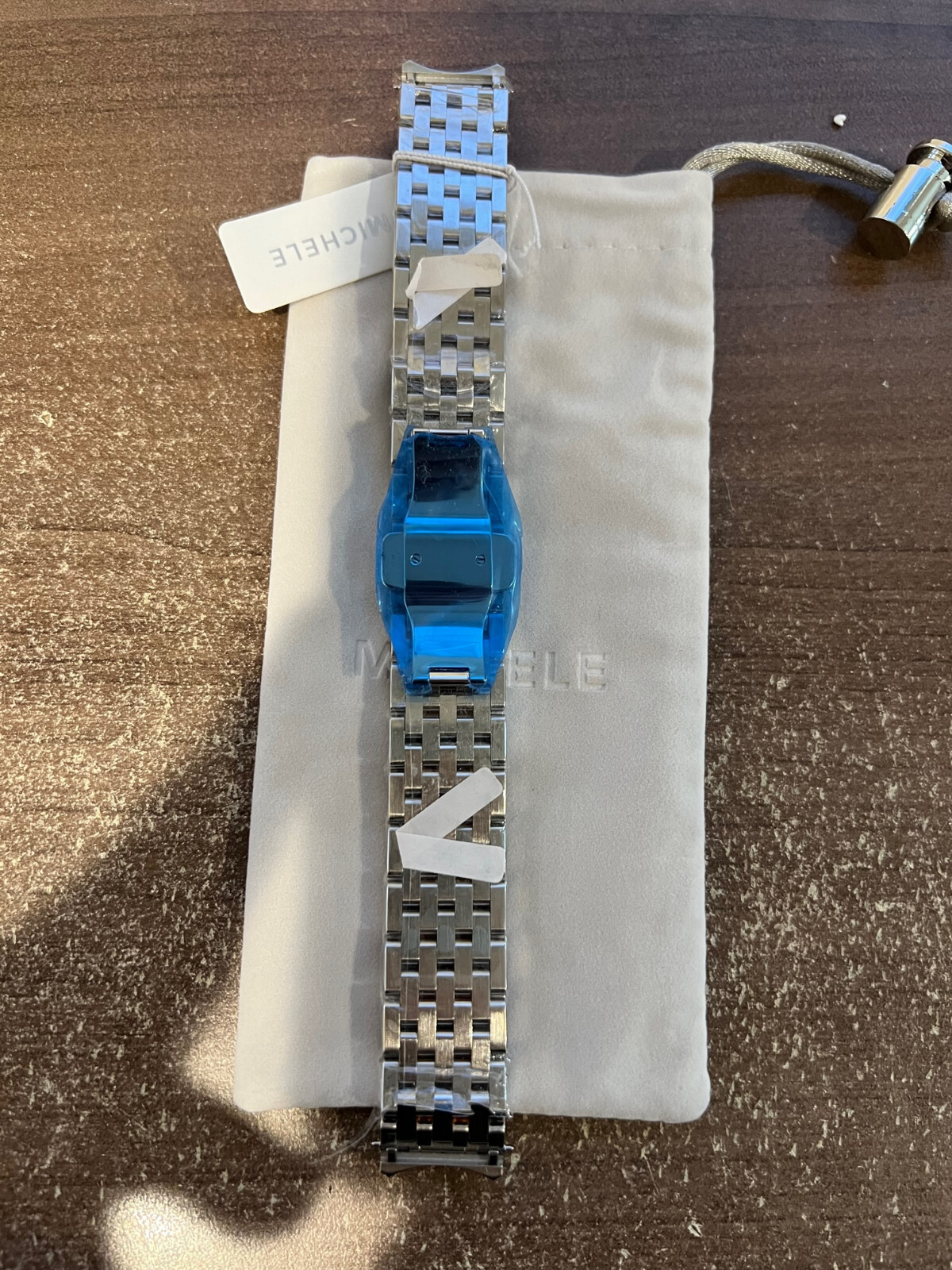 New Michele Sidney Two Tone Rose Gold 18mm Steel Watch Bracelet MS18GA775045