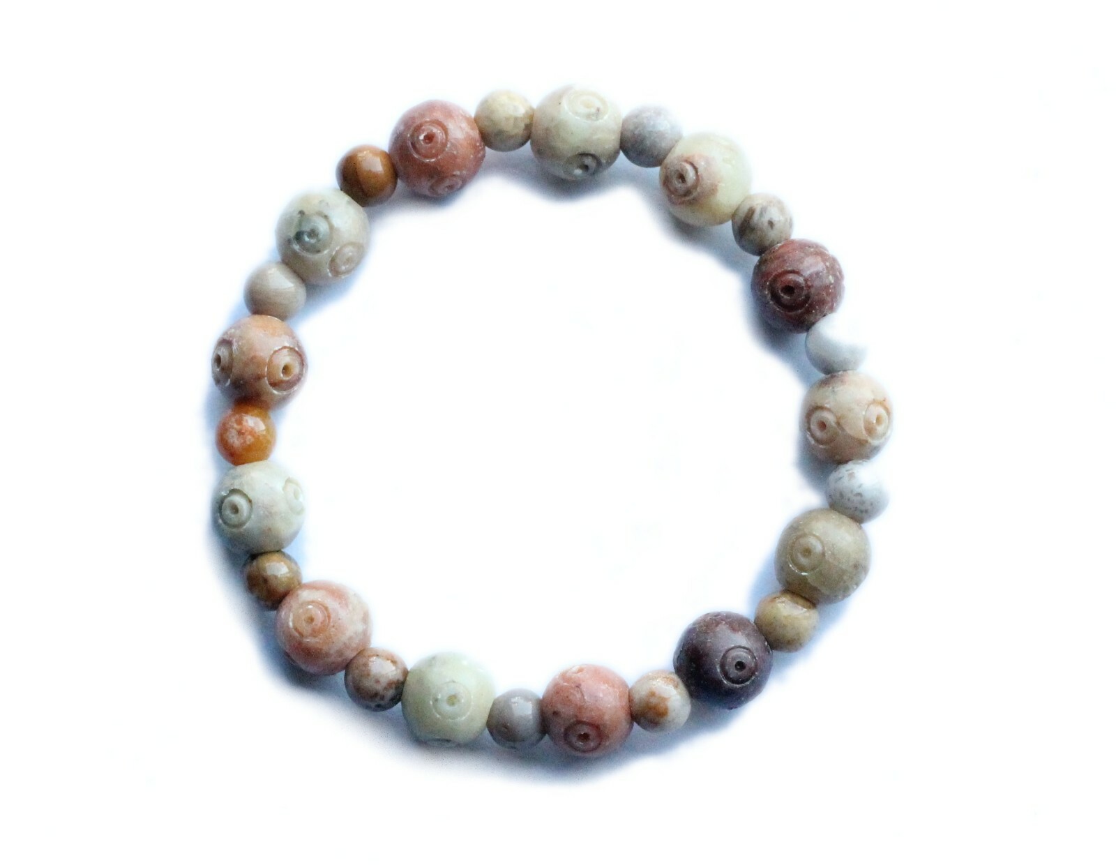 Balance & Harmony Soapstone and Flower Stone Empath Protection Bracelet