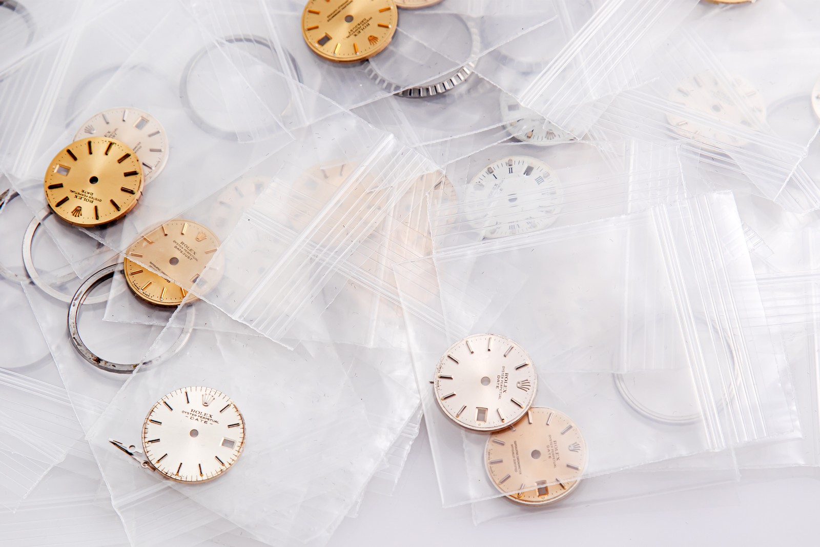 Genuine Rolex Datejust Watch Dial Lot – Free Rolex Stainless Bezel With Purchase