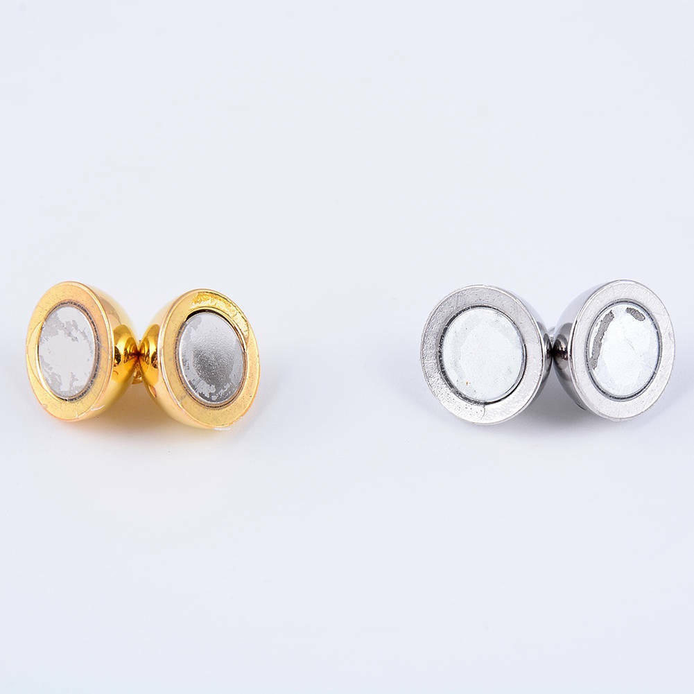 Silver/Gold Plated Strong Magnetic Clasps Round Size 6mm 8mm 10mm 12mm
