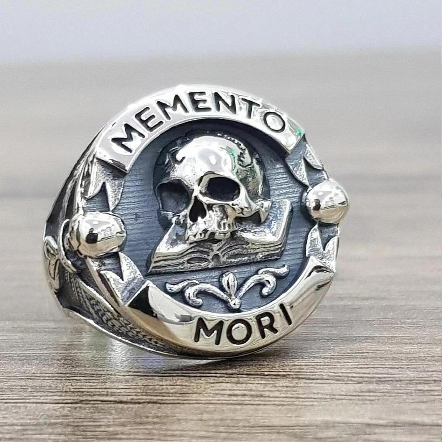 New 2026 Unisex Goth Vintage Ethic Memento Mori Carpe Diem Letter Skull…