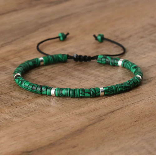 Green Nephrite Jade 4mm Bead Healing Protection Lucky Crystal Women Men Bracelet