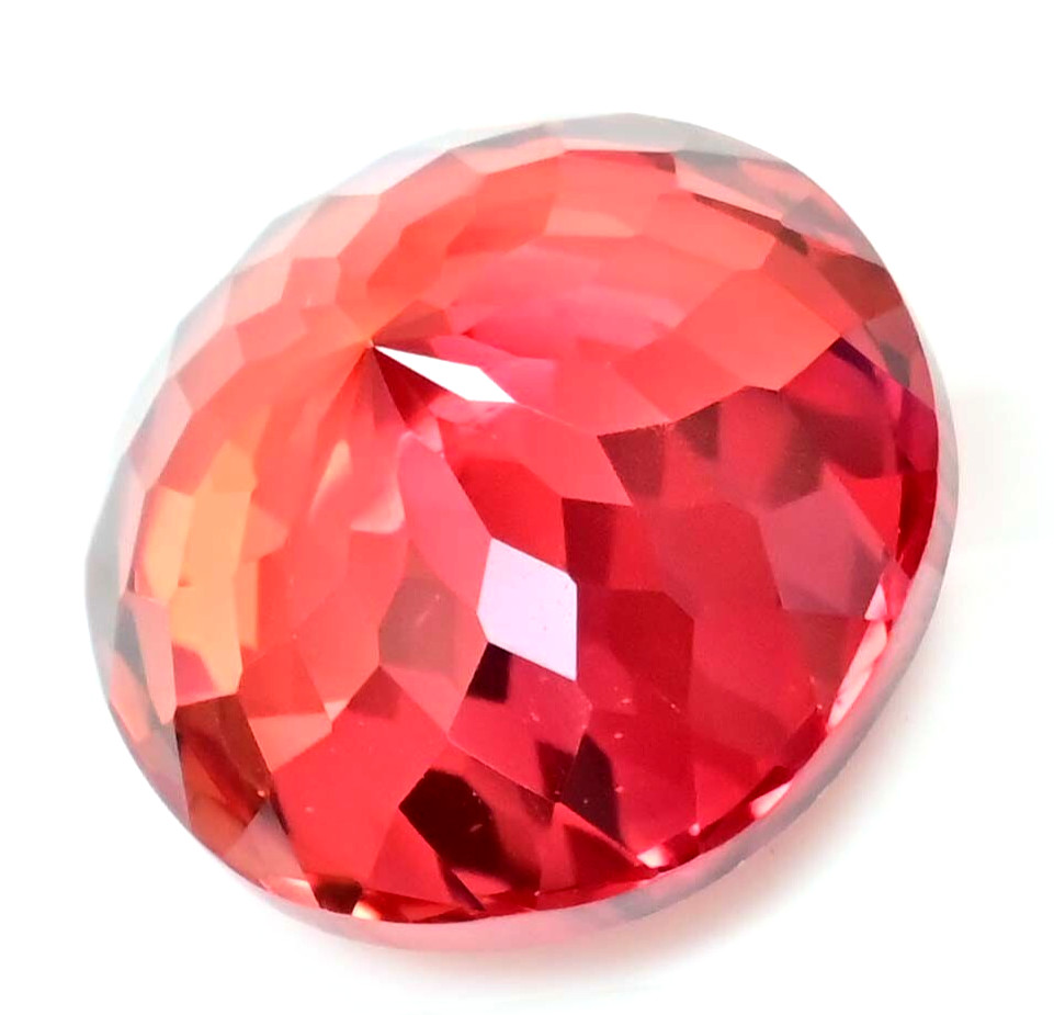 19.20 Ct Natural Sri Lanka Red Orange Spinel Certified Flawless Loose Gemstone