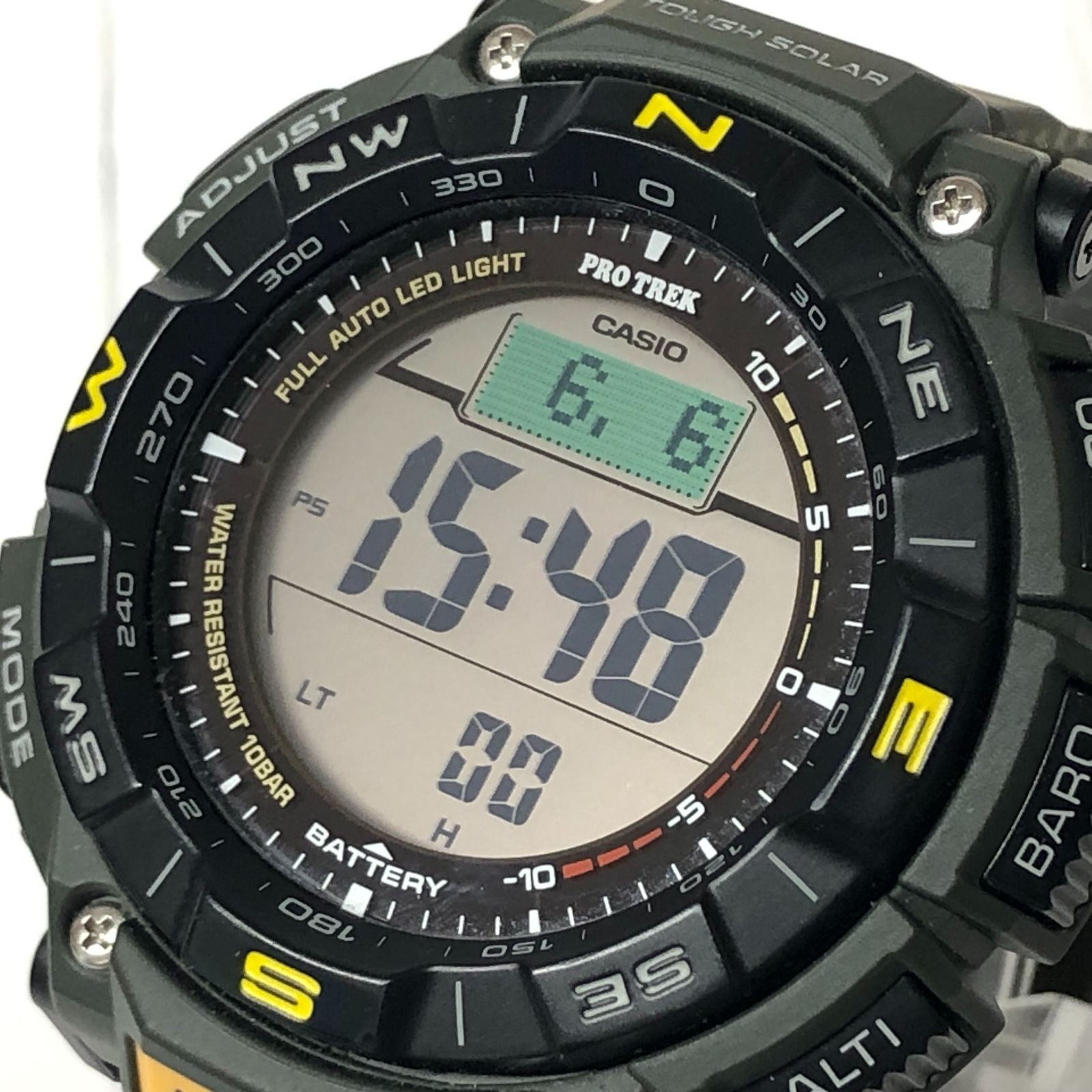 m001 X(60) CASIO PROTREK PRG 340 3JF Casio Pro Trek Green with box Climber Line