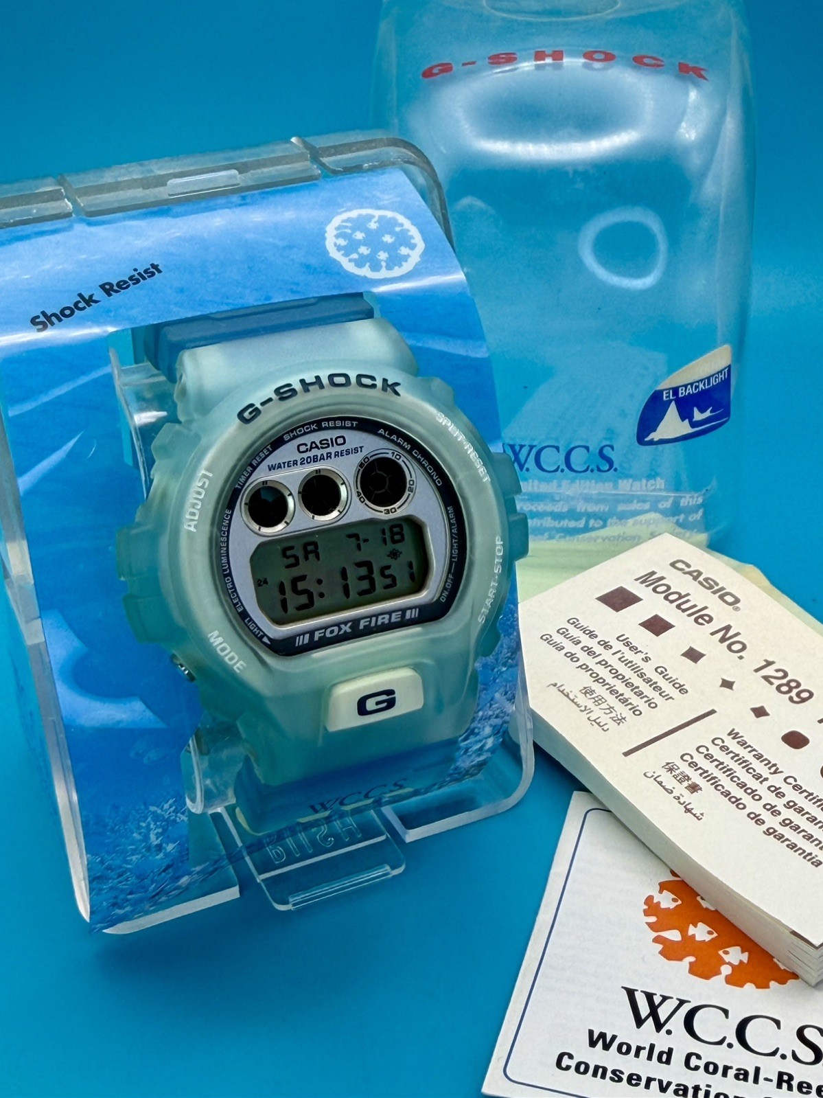 CASIO VINTAGE G-SHOCK DW-6900WC-2BT World Coral Reef Conservation W.C.C.S. 1997