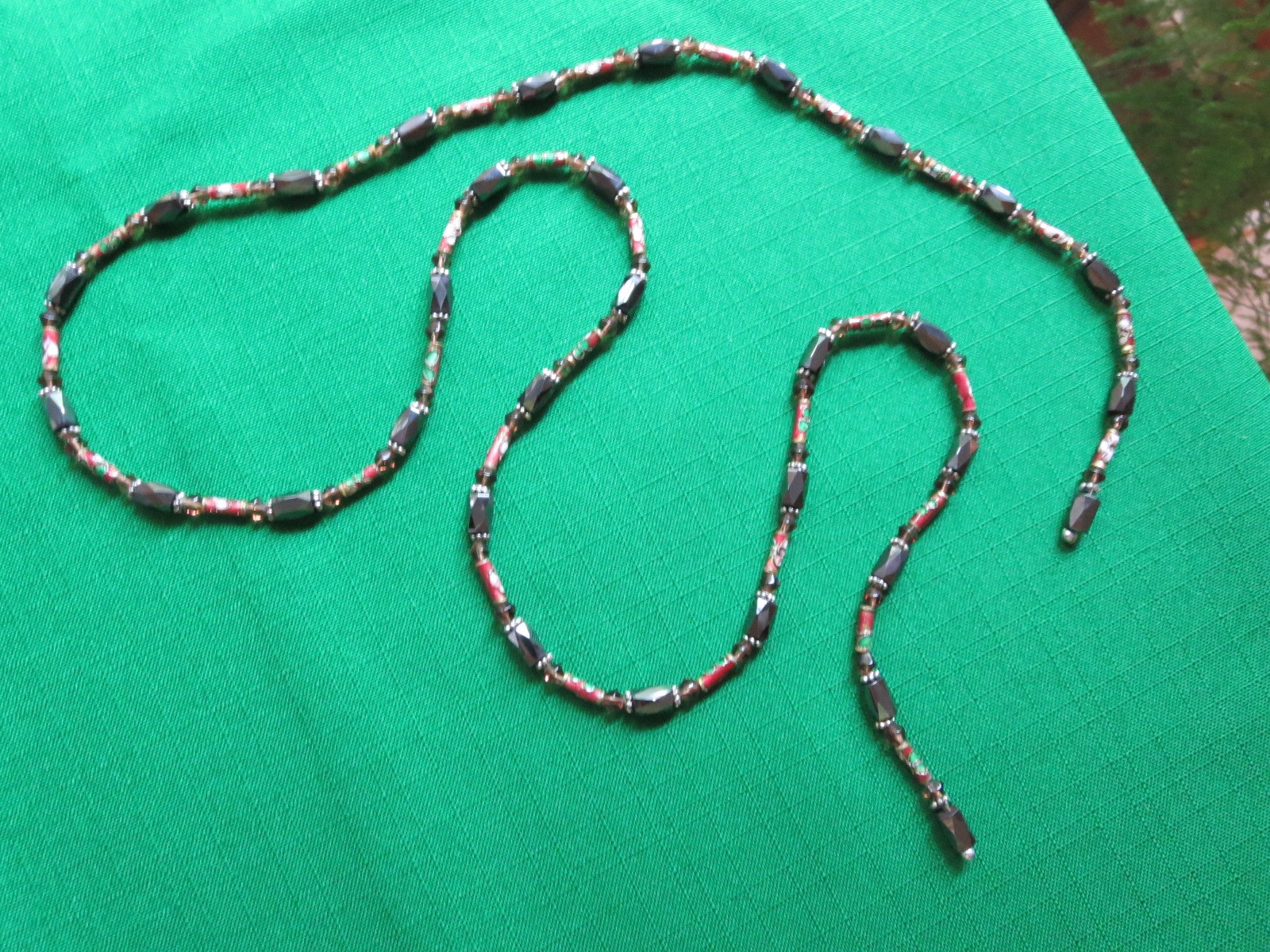 Magnetized Hematite Bead Necklaces 36″ & 20″ Multicolor Arthritis Pain Ttherapy