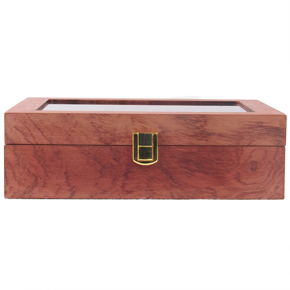 6/10/12 slot Luxury Watch Box Jewelry Display Case Organizer Wood Grain