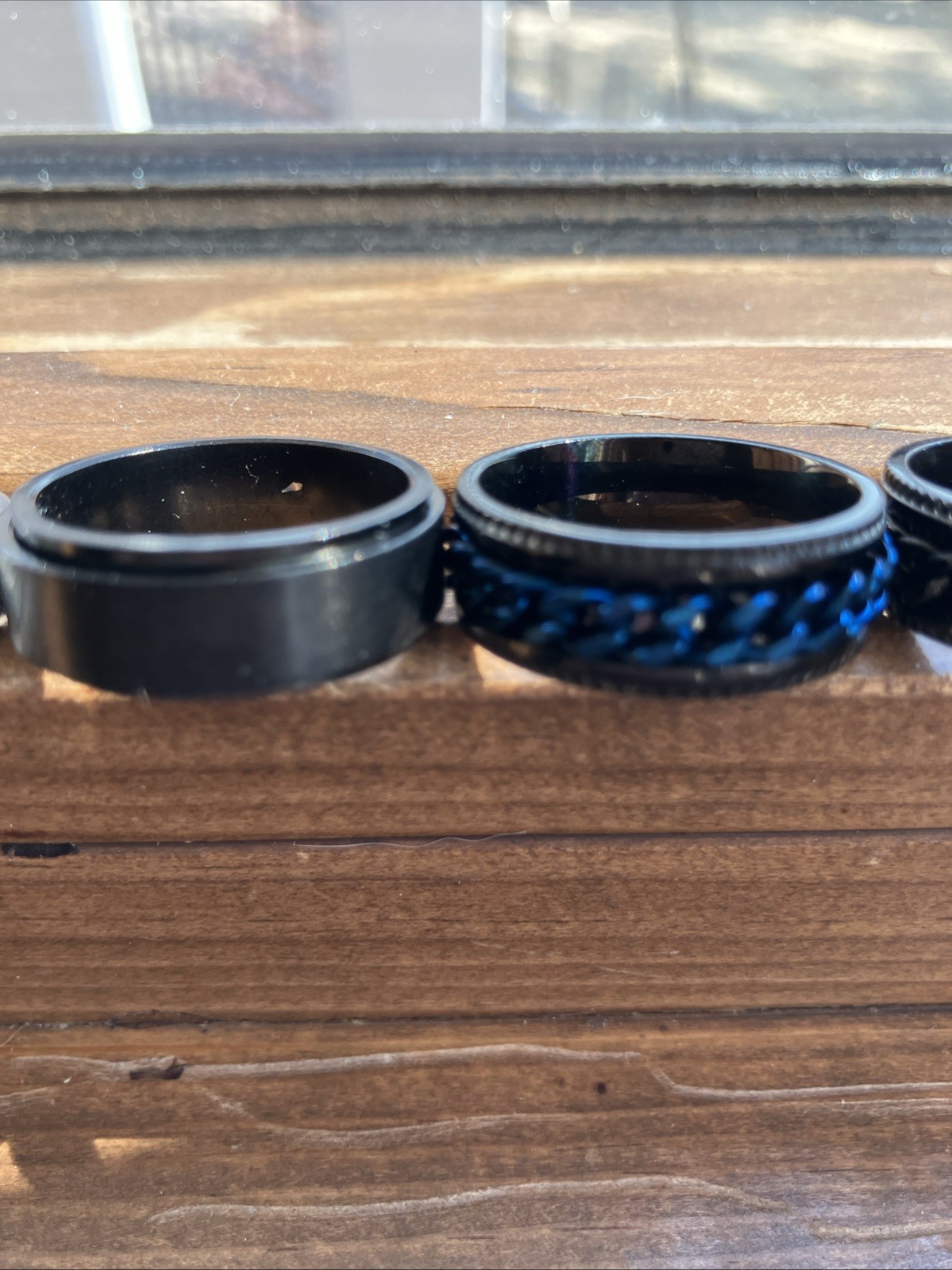 Anxiety Fidget Spinner Ring in Stainless Steel Lot Of 8!!
