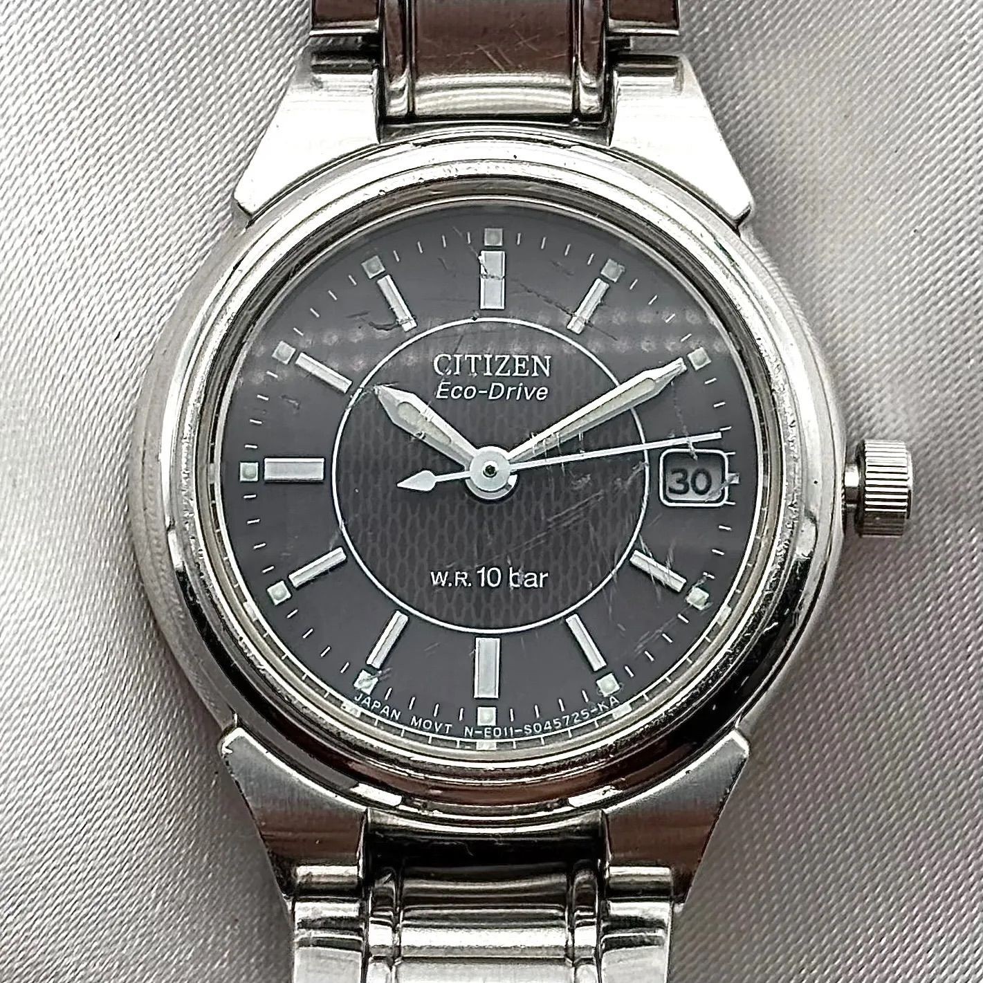 Working item CITIZEN Ladies Quartz Watch E011 S045725 Dark Gray Dial Eco Drive S
